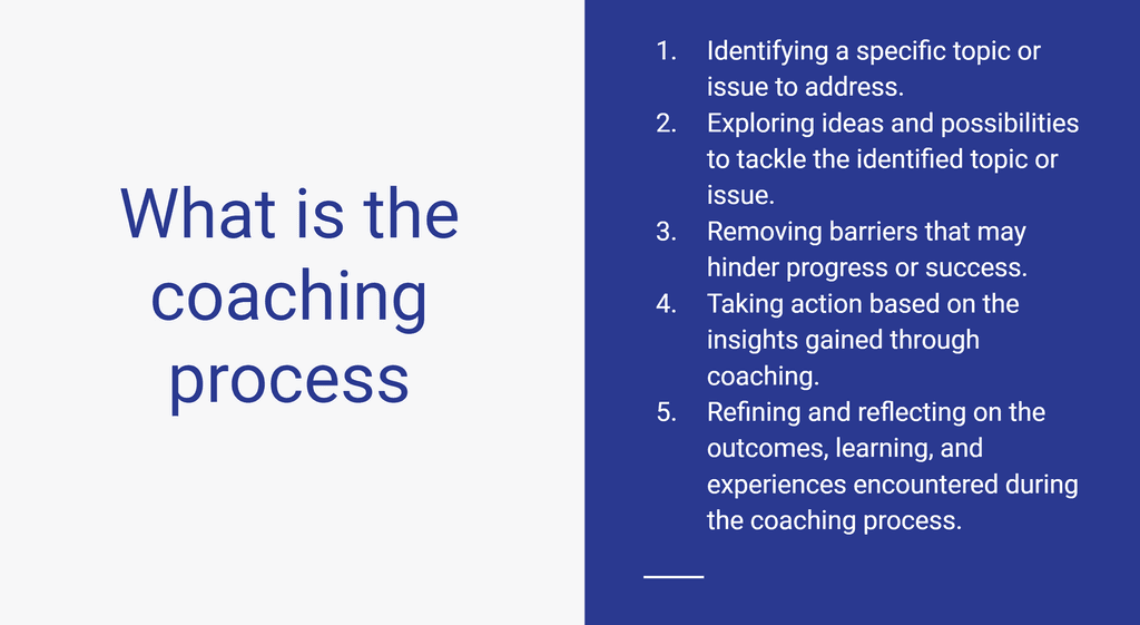 what is a coaching process what is a coaching process