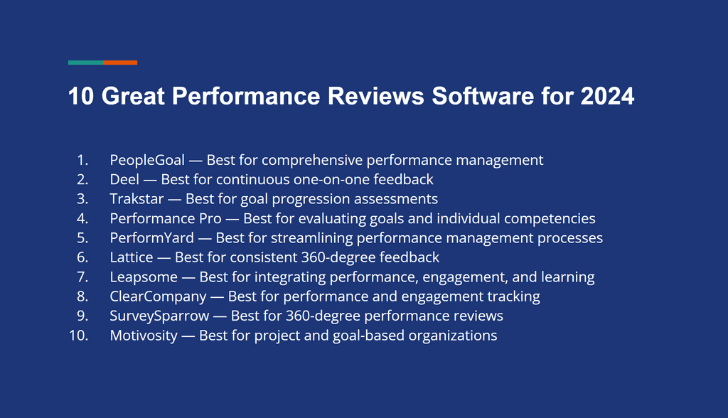 performance reviews software
