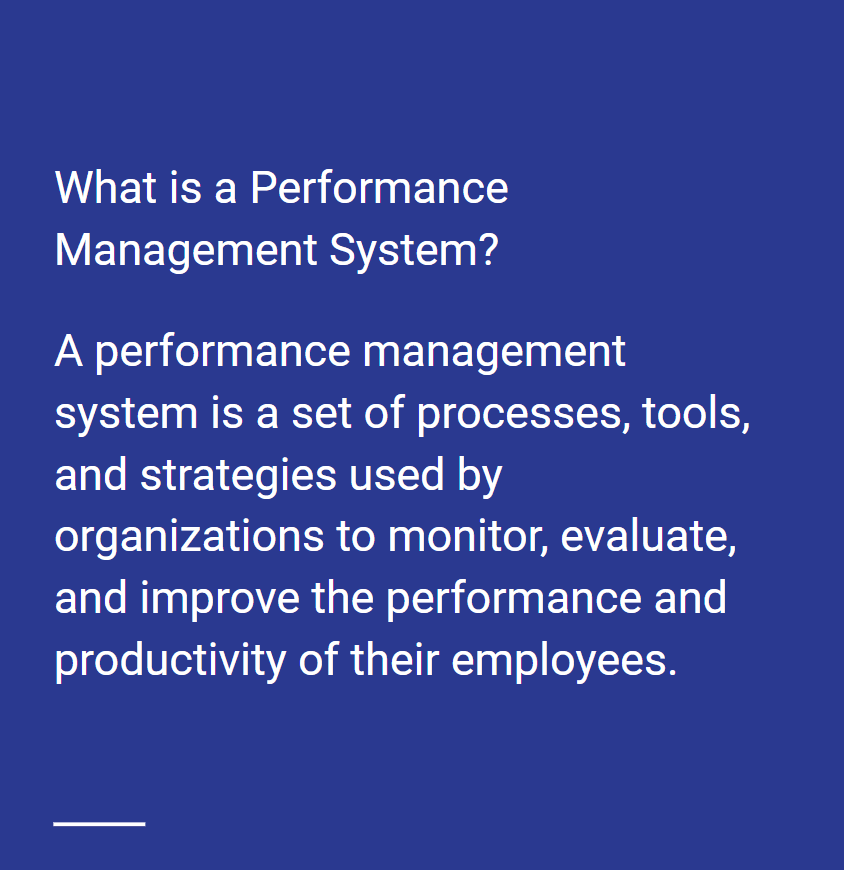 what is a performance management system what is a performance management system